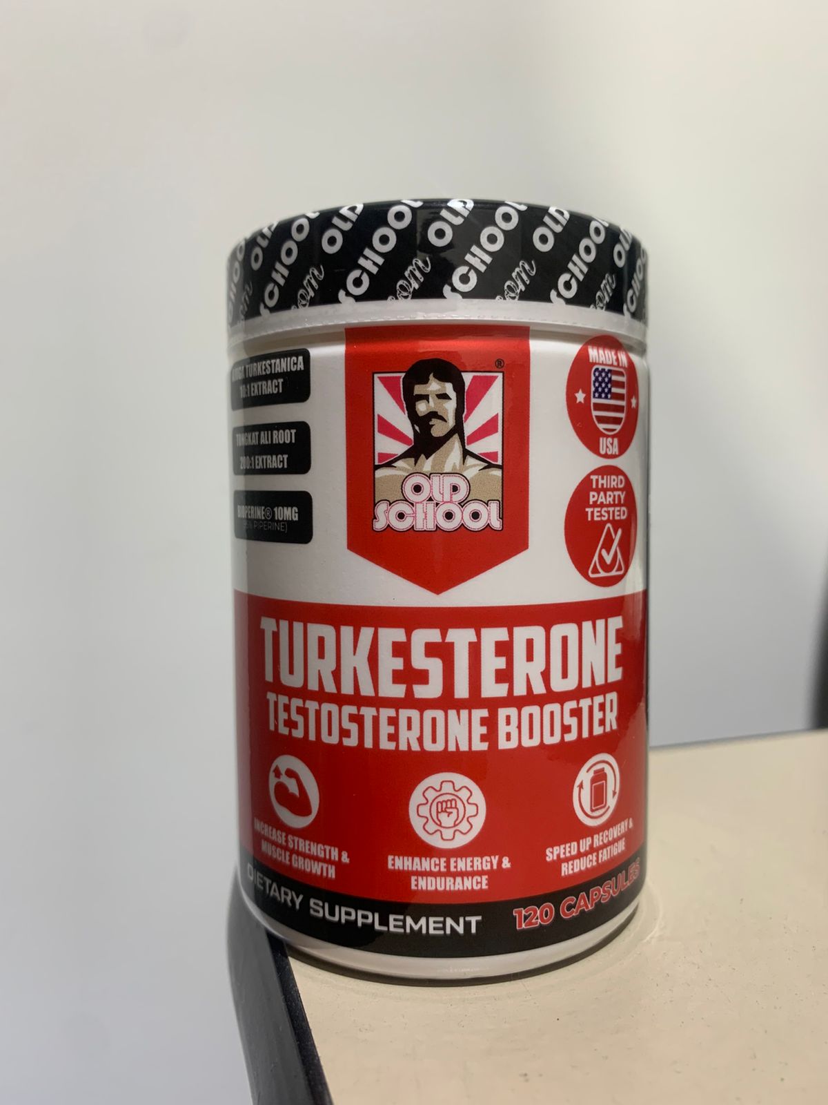 TURKESTERONE TESTOSTERONE BOOSTER OLD SCHOOL 120 CÁPSULAS